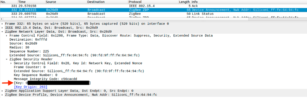 zigbee packet sniffer wireshark